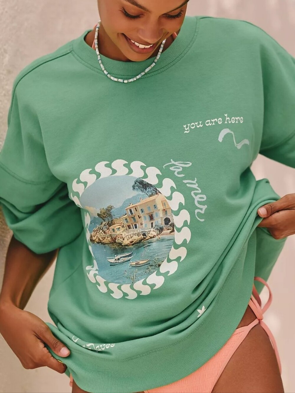 Anthropologie Celandine Oversized Sweatshirt